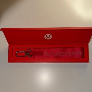 Lululemon Vibrant Red Keychain